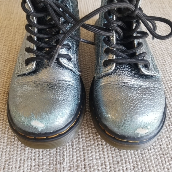Dr. Martens | 1460 Crinkle Metallic Lace Up Boots - Picture 4 of 11
